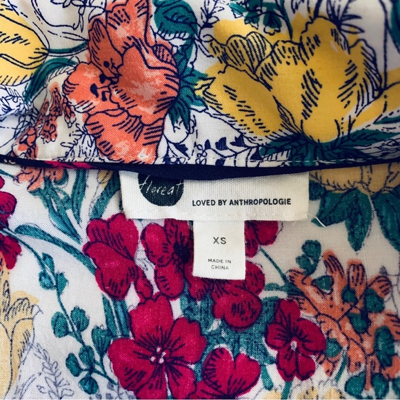 ANTHROPOLOGIE FLOREAT SWEET DREAMS BUTTON DOWN SHIRT - Picture 6 of 16